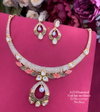 AD Diamond Gold Plated Golden Necklace 3 Wholesale Shop In Surat

